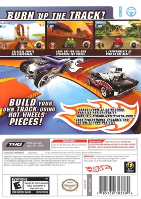 Hot Wheels - Track Attack box cover back